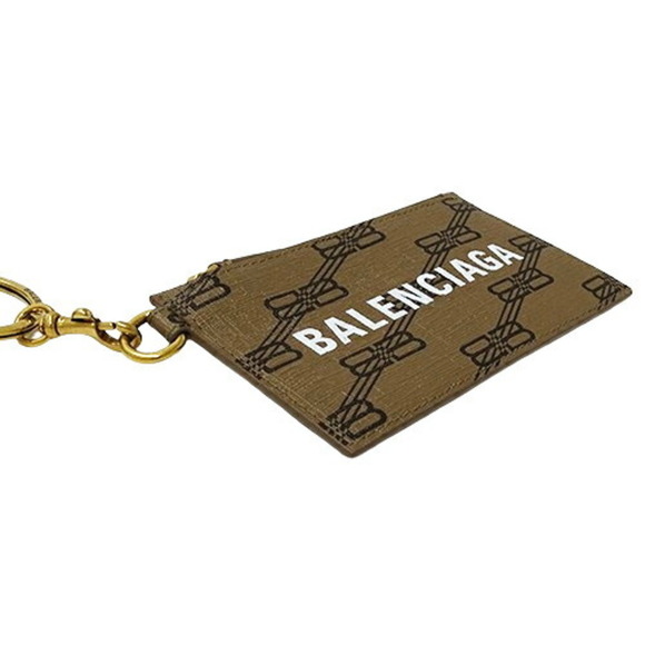 BALENCIAGA Brown Coated Canvas Wallet - Picture 4 of 10